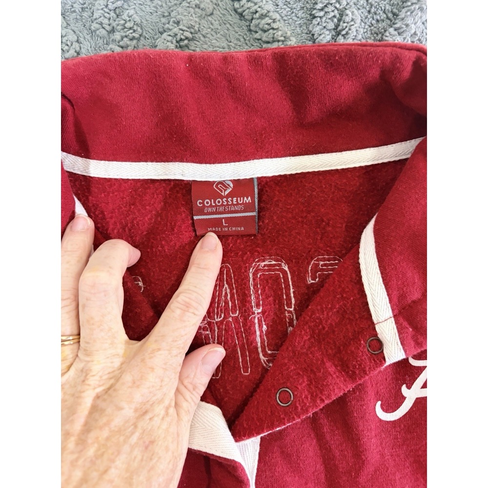 Colosseum Alabama Crimson Sweatshirt Pullover Size L - Picture 4 of 7